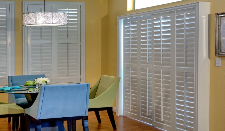 Patio Doors with Plantation Shutters in Boise